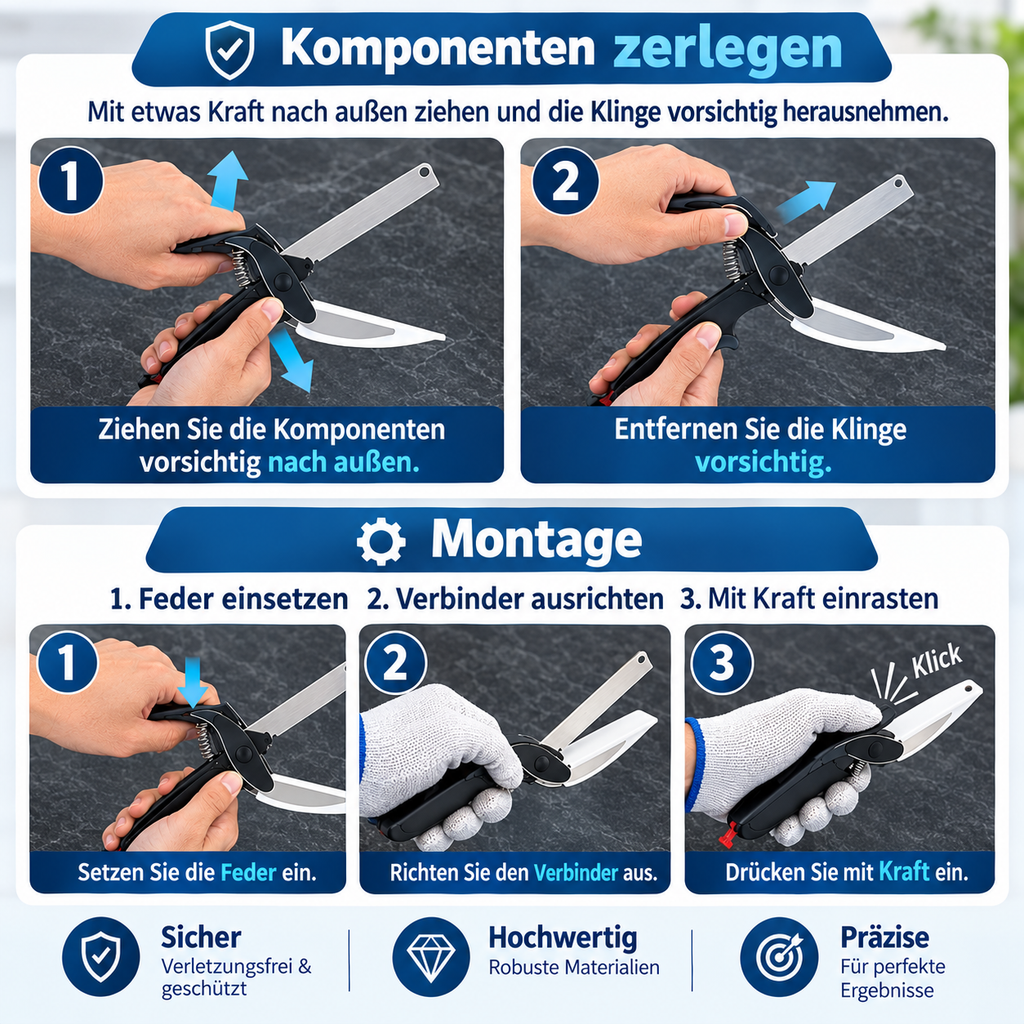 Schneidebrett-Schere